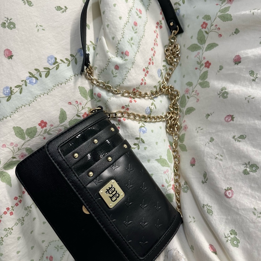 Black Designer Chain Shoulder Bag